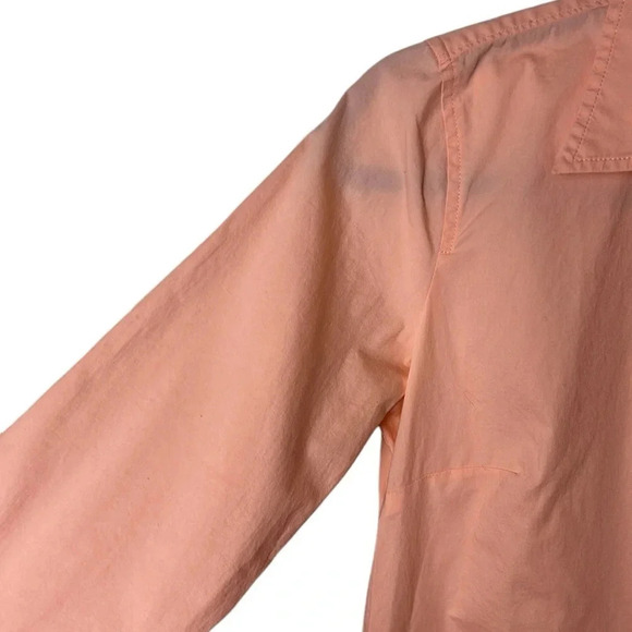J,Crew  long sleeve button down coral collar shirt,blouse,shirt,sz S,cotton EC - Picture 4 of 16